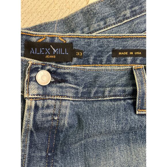 Alex Mill Bev Relaxed Straight vintage dark indigo jeans, size 33,NWOT,MSRP $225 - Picture 10 of 15